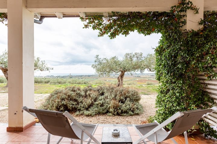 Casa de férias com vista deslumbrante para o mar