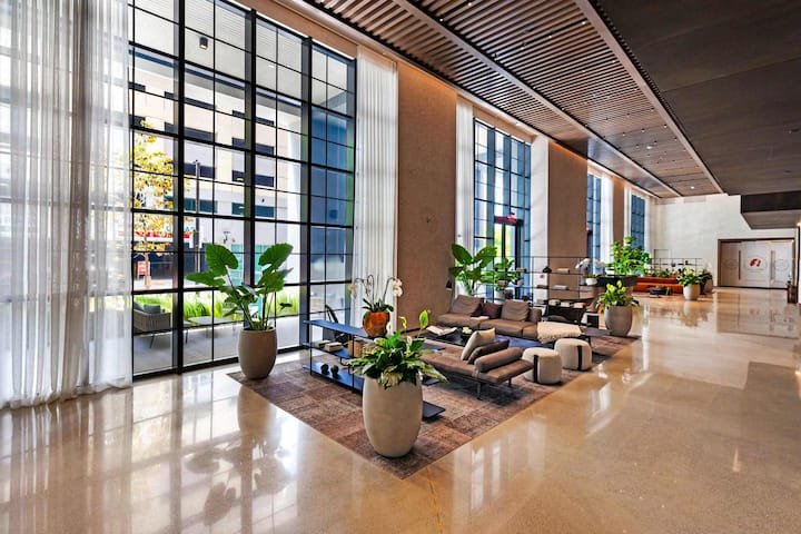 Estúdio de luxo no centro da cidade: vista panorâmica