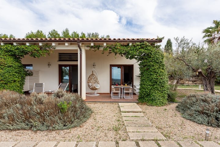Casa de férias com vista deslumbrante para o mar