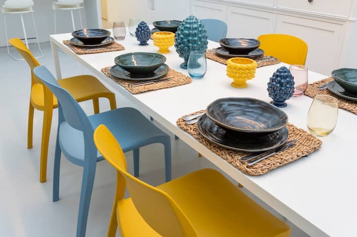 Addaura Home um terraço com vista para o mar