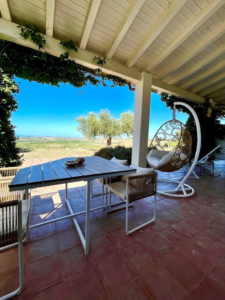 Casa de férias com vista deslumbrante para o mar