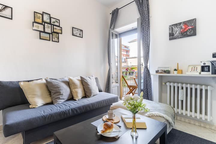 Apartamento acolhedor e elegante em Borgo Vittoria