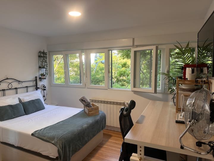 Fuencarral Quarto individual e banheiro privativo