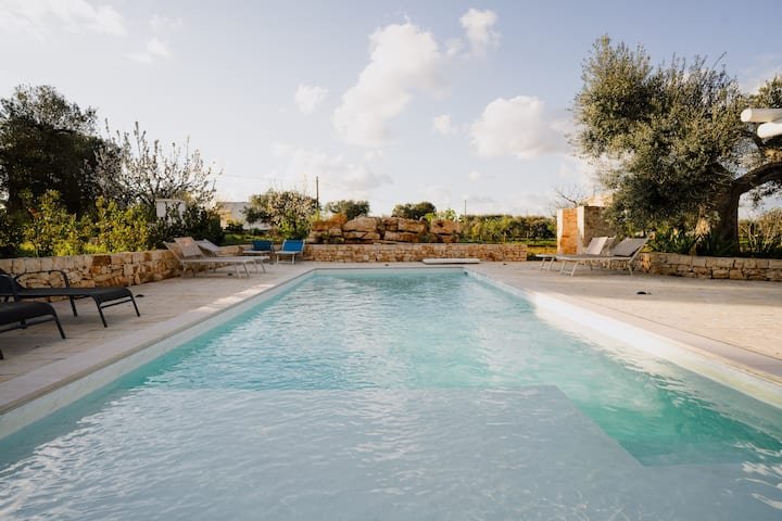 I casedd trulli com piscina