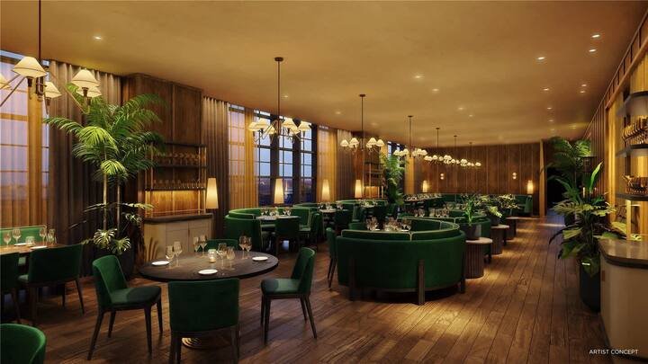 1 QT – Vista da cidade, academia e piscina