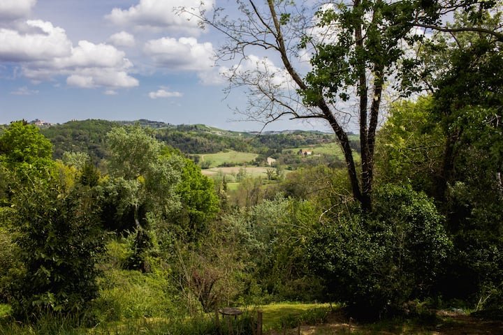 Apartamento com jardim e piscina – Il Pietrone