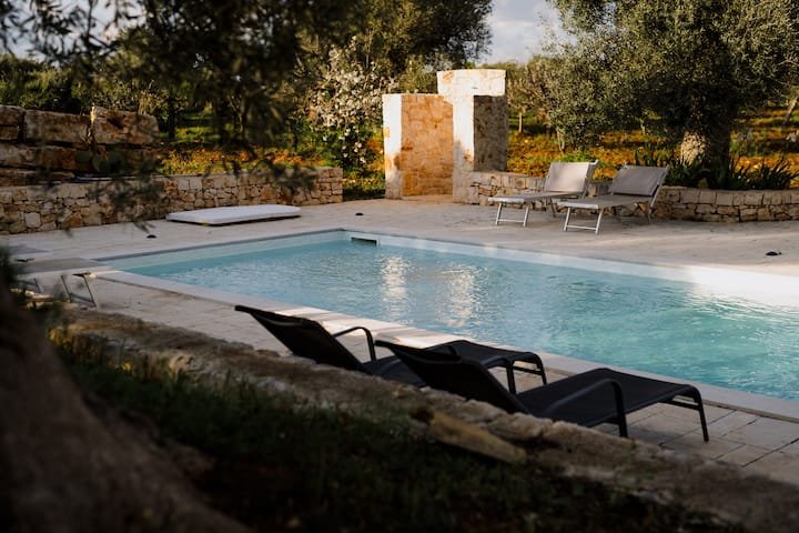 I casedd trulli com piscina