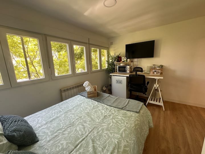 Fuencarral Quarto individual e banheiro privativo