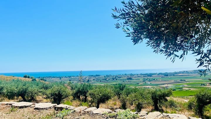Casa de férias com vista deslumbrante para o mar