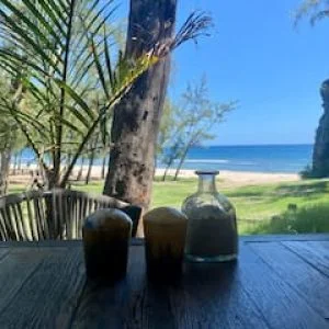 Apartamento Um casulo com vista para o mar