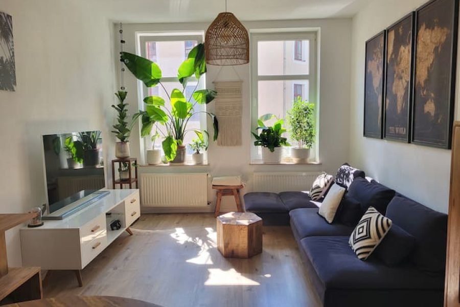 350m para a cidade com 2 quartos e varanda para relaxar