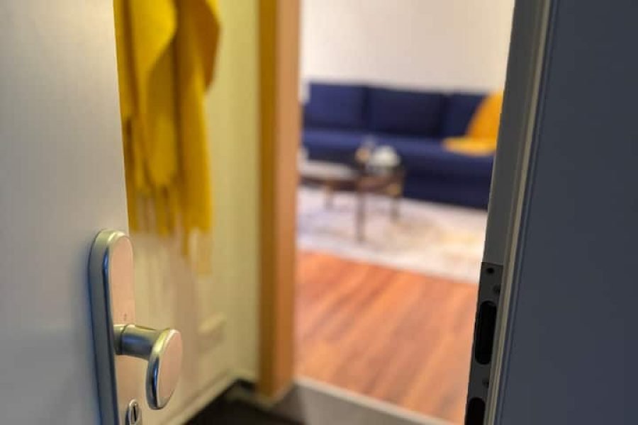 Apartamento na cidade com vista para o verde! Wi-Fi, TV e máquina de lavar