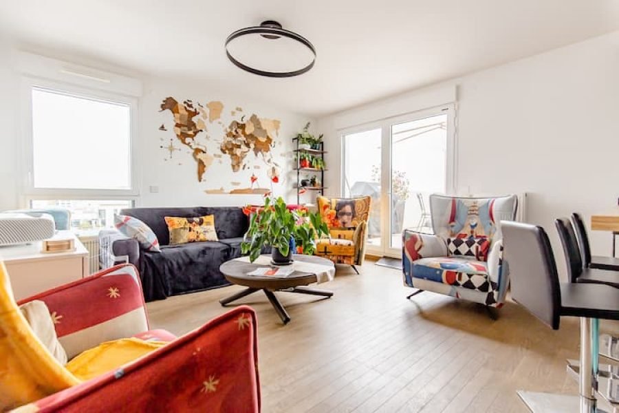 Quarto aconchegante para uma estadia em Paris