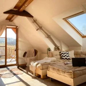 Telhado aconchegante – com terraço