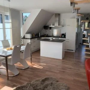 @Aasee, 55pm, 1.+2.OG. Küche, Bad, Varanda, Kamin