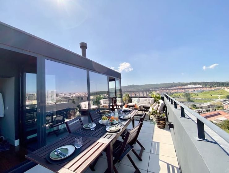 Campolide 52 no terraço