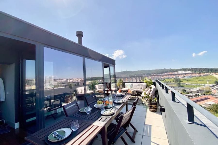 Campolide 52 no terraço