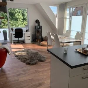 @Aasee, 55pm, 1.+2.OG. Küche, Bad, Varanda, Kamin