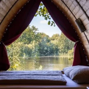 Cabana romântica à beira do lago, sauna