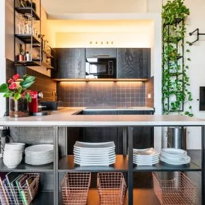 Loft e estúdio de arte em um centro criativo industrial