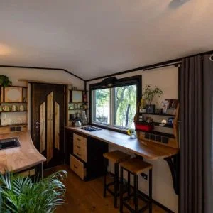 Microcasa Premium, na beira do lago com sauna