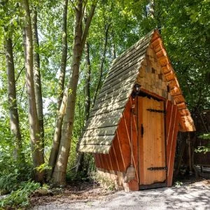 Cabana romântica à beira do lago, sauna