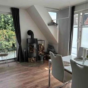 @Aasee, 55pm, 1.+2.OG. Küche, Bad, Varanda, Kamin