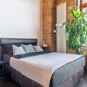 Loft e estúdio de arte em um centro criativo industrial