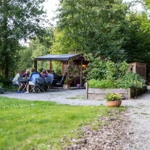 Cabana romântica à beira do lago, sauna