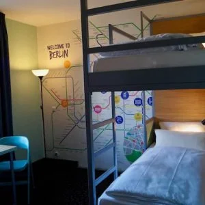 cama em albergue no centro de Berlim